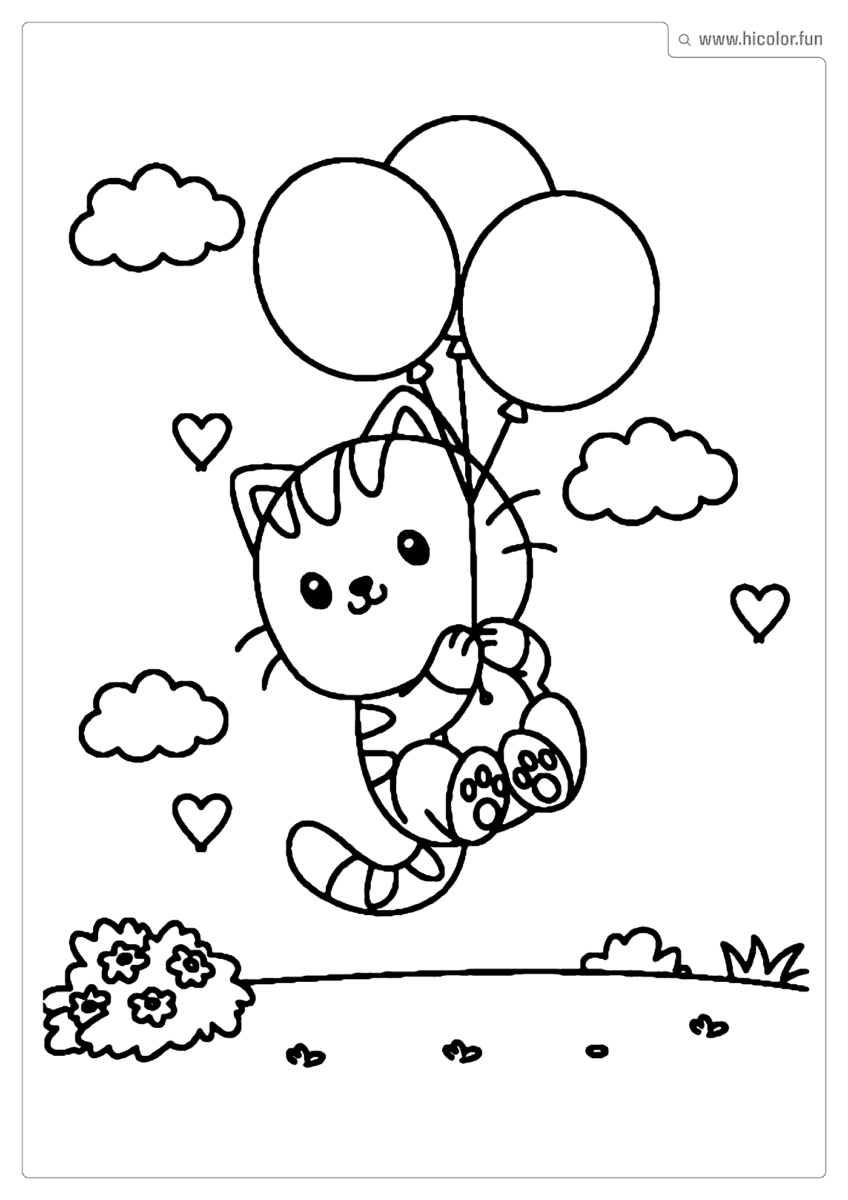 IMAGEM DE GATINHO PARA PINTAR