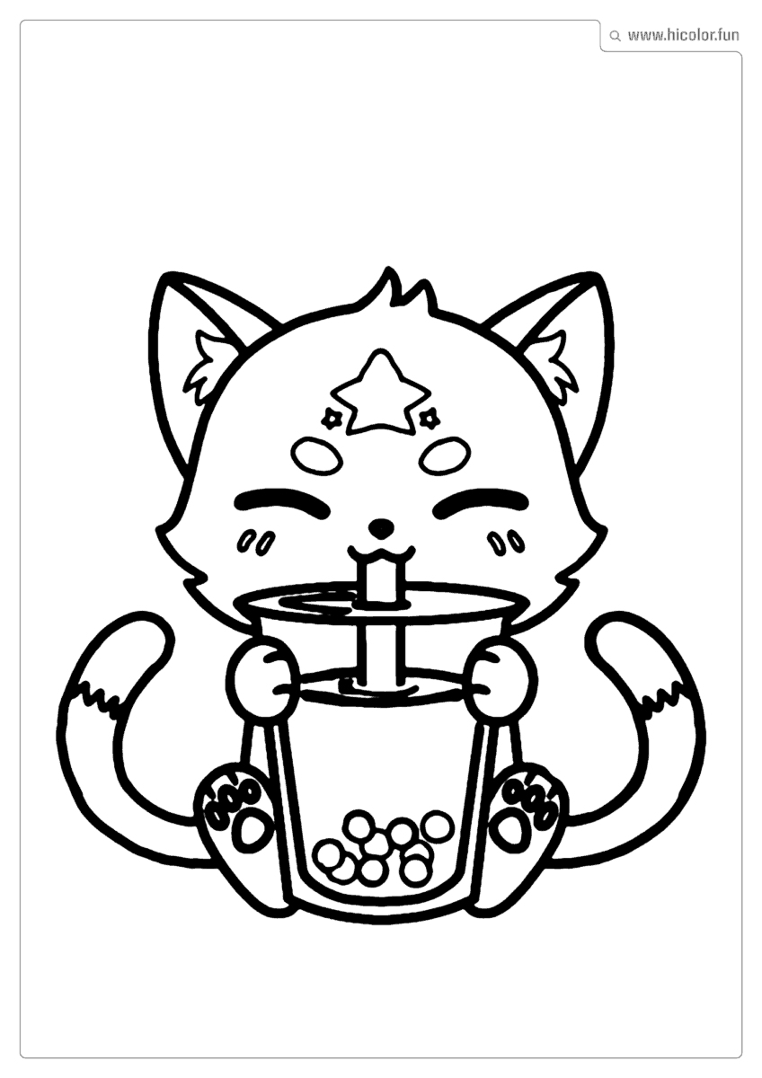 IMAGEM DE GATO PARA COLORIR E IMPRIMIR