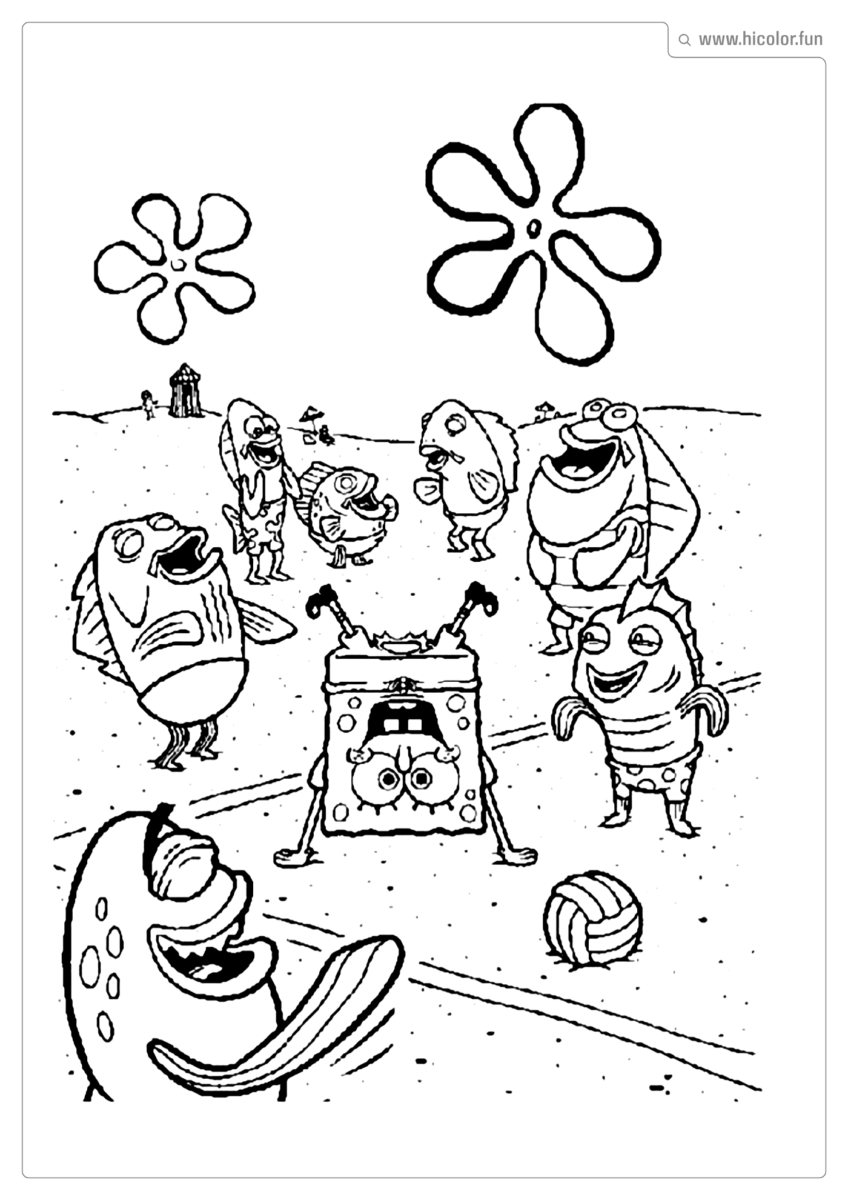 IMAGEM DO BOB ESPONJA PARA COLORIR
