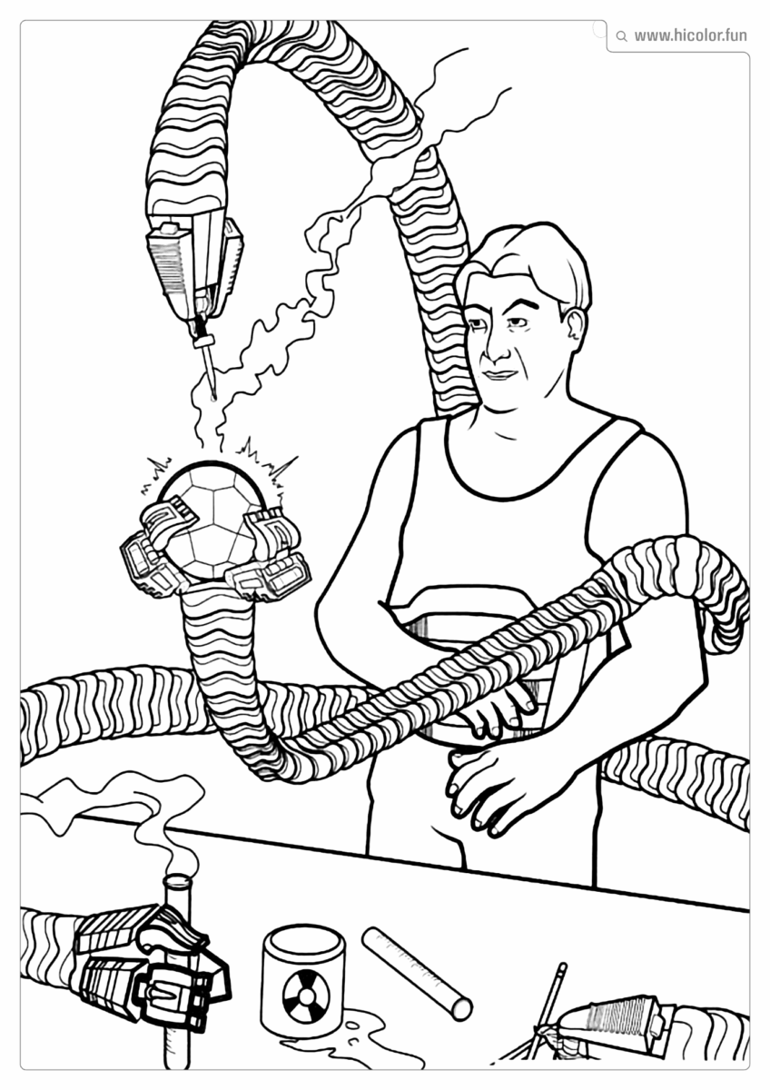 IMAGEM DO DOUTOR ORRO OCTAVIUS PARA PINTAR