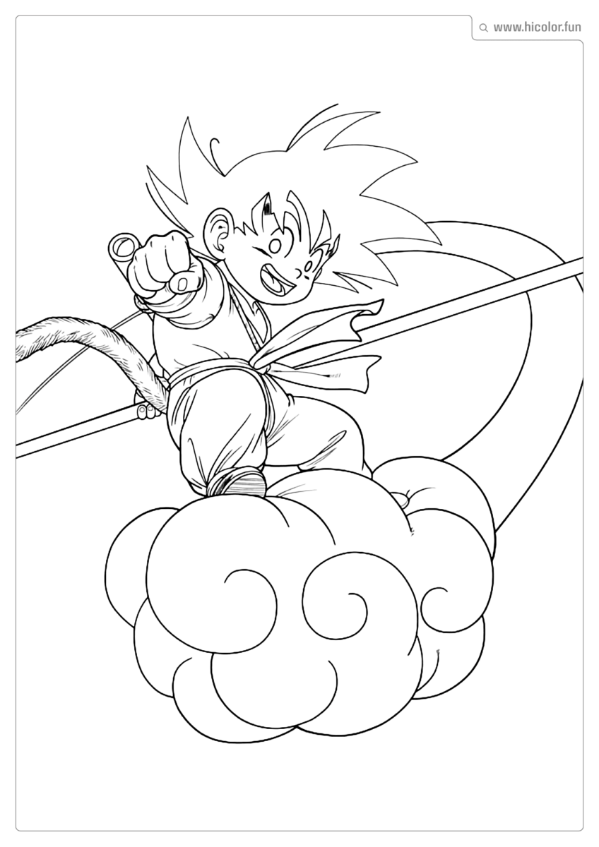 IMAGEM DO GOKU PARA IMPRIMIR