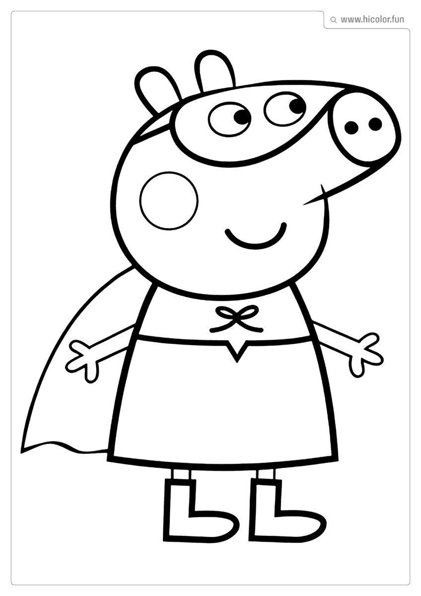 IMAGEM DO PEPPA PIG PARA COLORIR