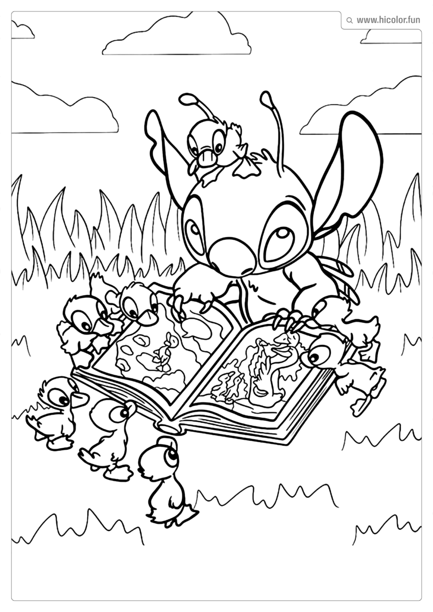 IMAGEM DO STITCH PARA COLORIR E IMPRIMIR