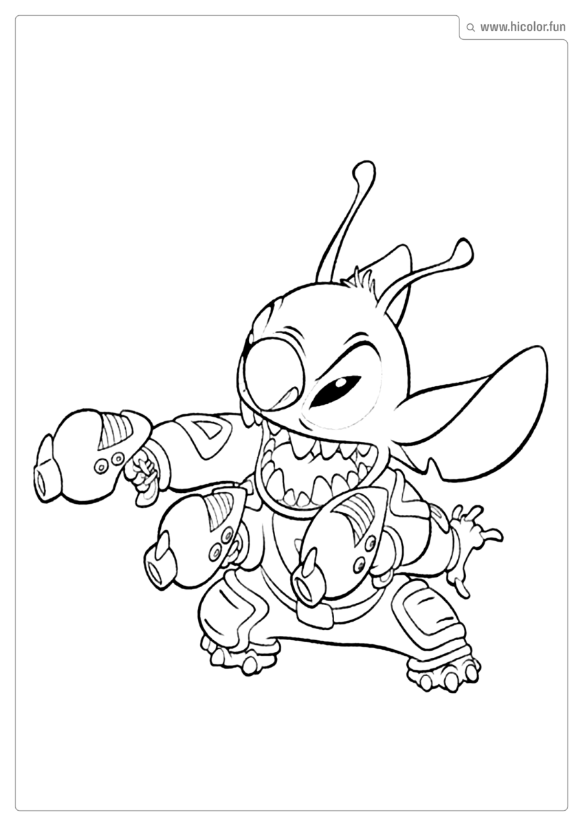 IMAGEM DO STITCH PARA COLORIR
