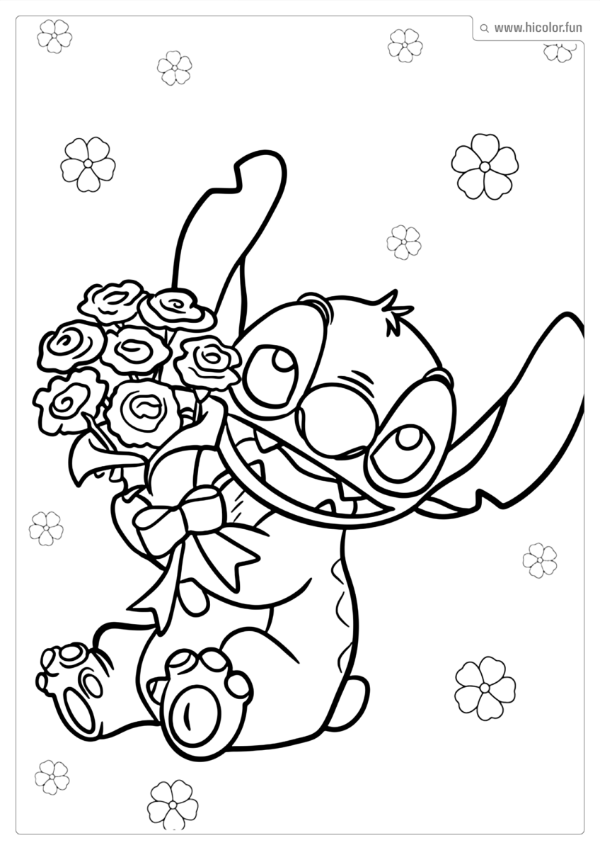 IMAGEM DO STITCH PARA PINTAR