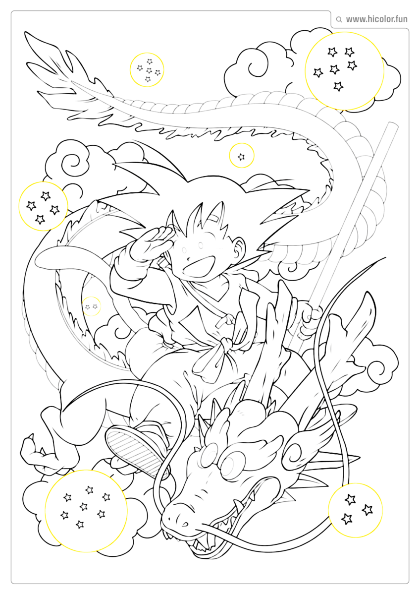 IMAGEM DRAGON BALL PARA IMPRIMIR