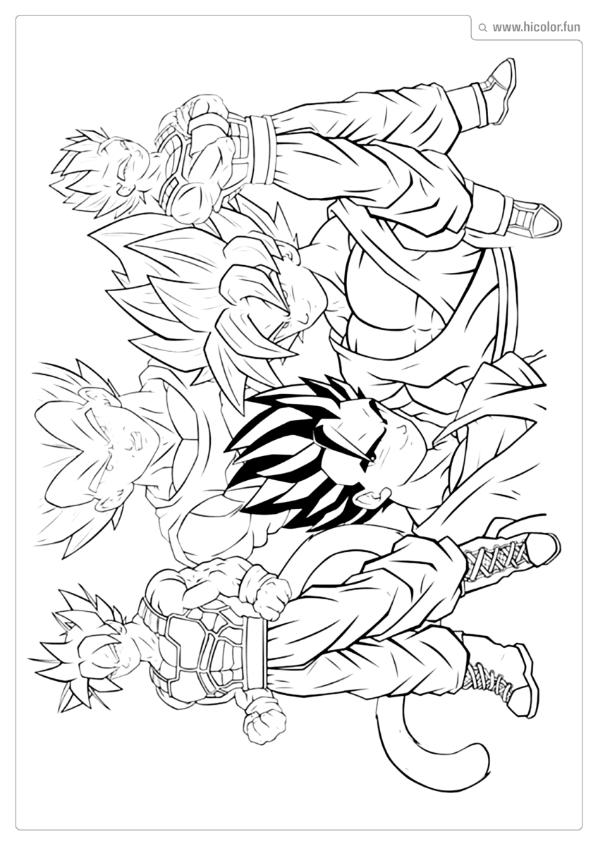 IMAGEM DRAGON BALL PARA PINTAR E IMPRIMIR