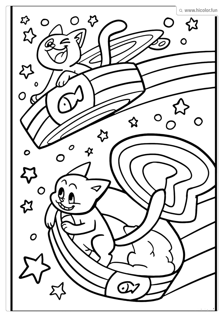 IMAGEM GATINHO PARA COLORIR