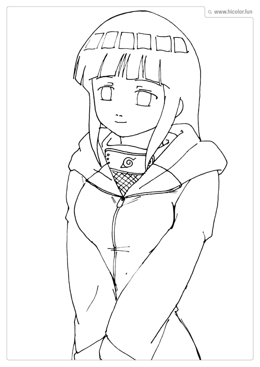 IMAGEM HINATA PARA PINTAR