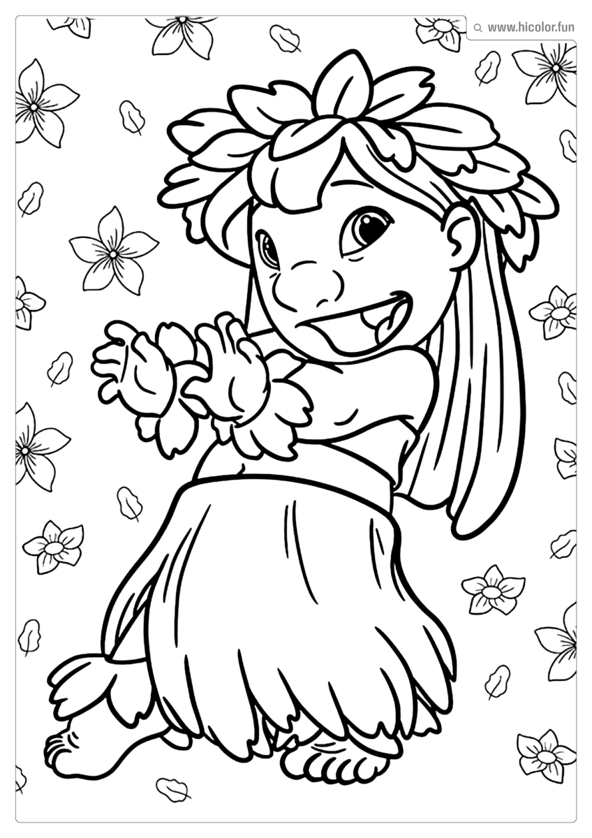IMAGEM LILO PARA COLORIR