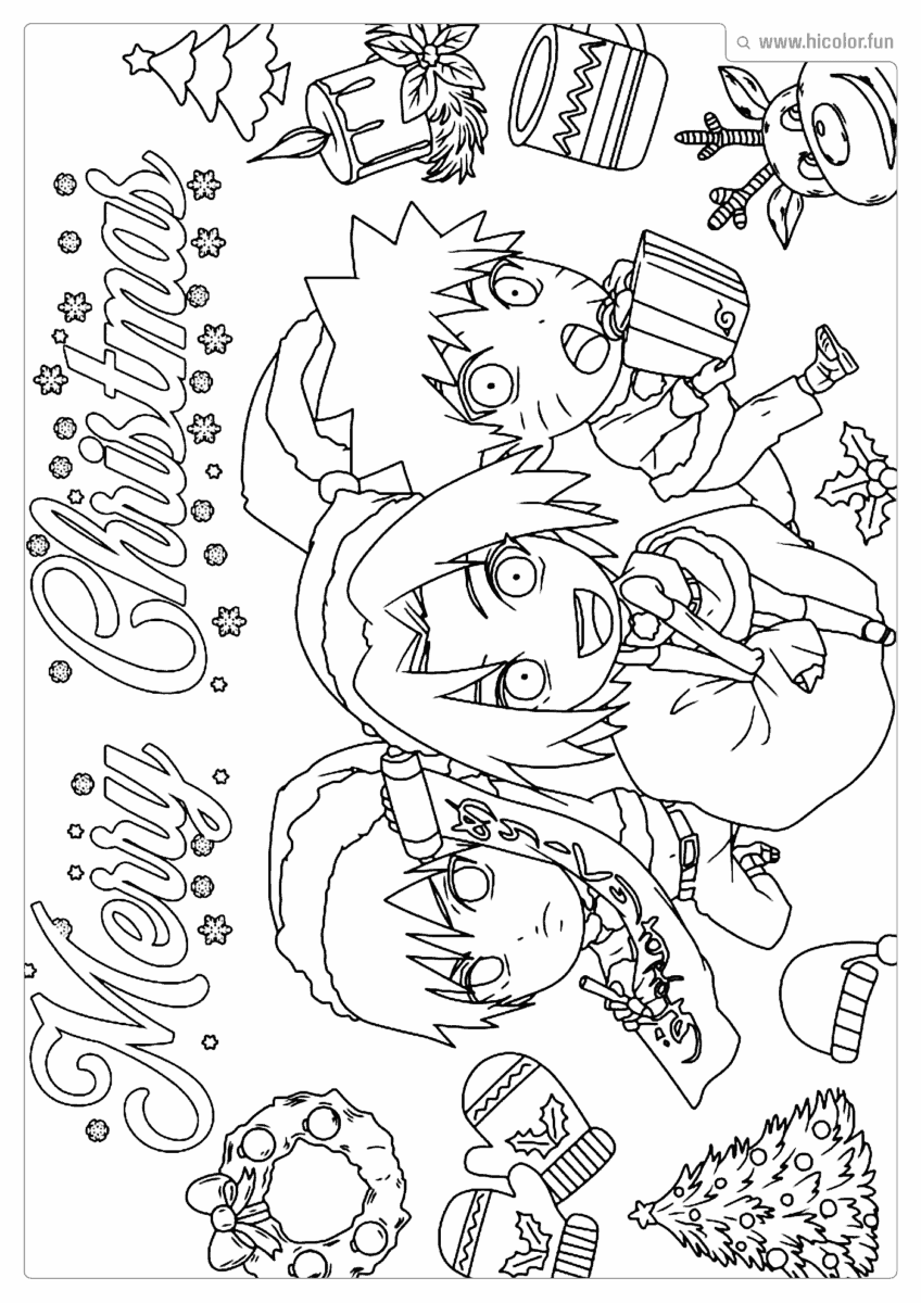 IMAGEM NARUTO PARA COLORIR