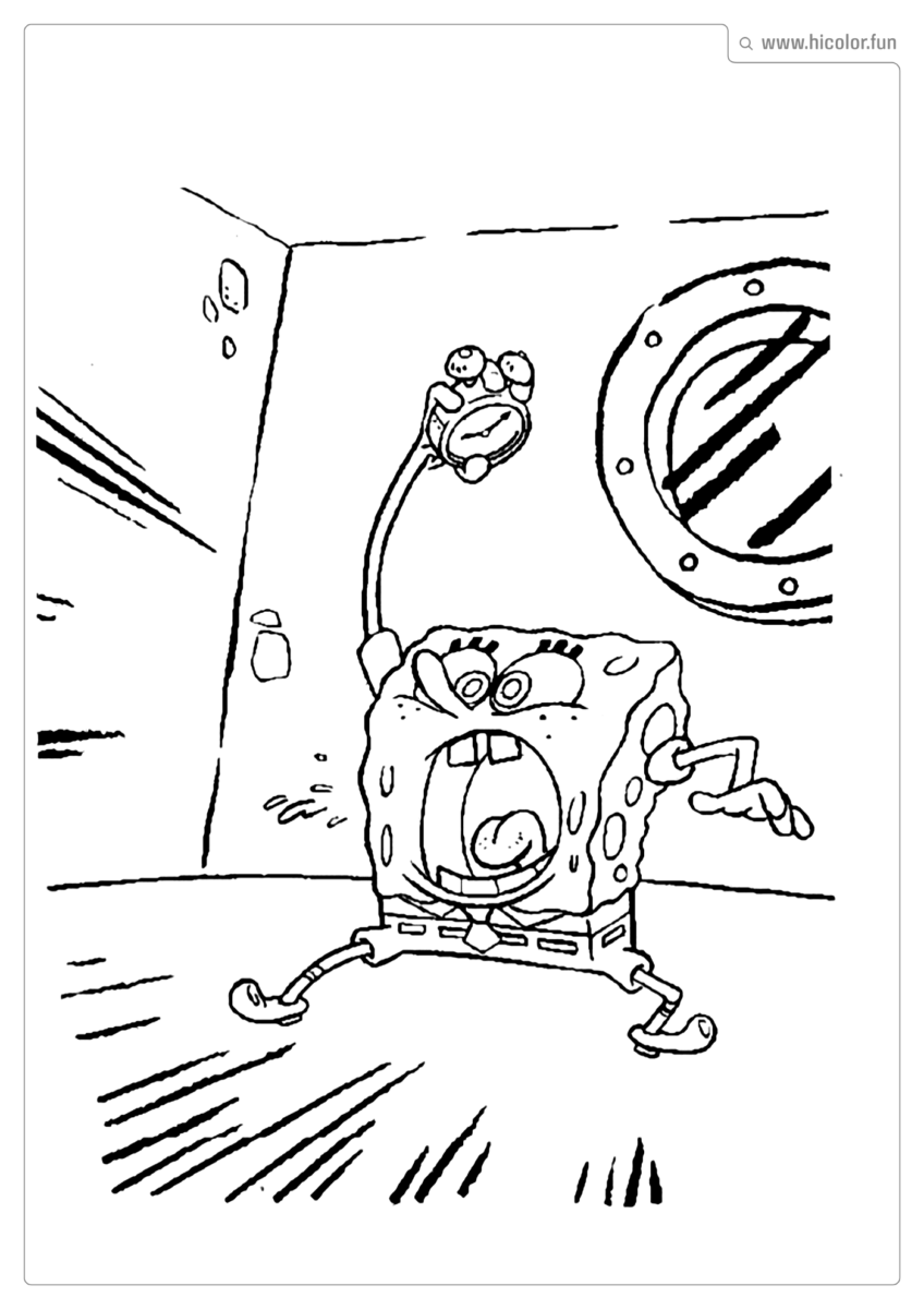 IMAGEM PARA COLORIR BOB ESPONJA