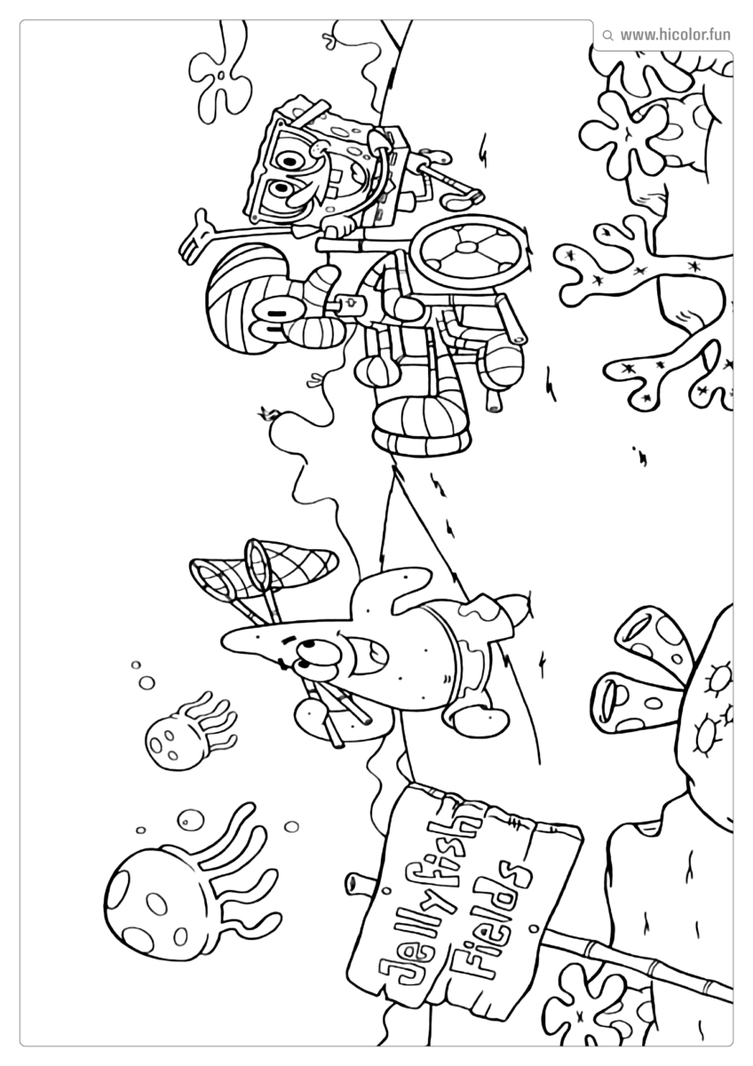 IMAGEM PARA COLORIR DO BOB ESPONJA