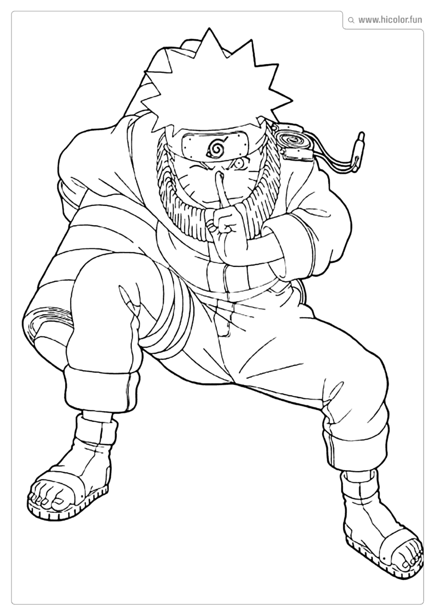 IMAGEM PARA COLORIR DO NARUTO