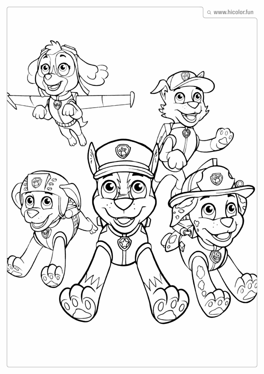 IMAGEM PARA IMPRIMIR DA PATRULHA CANINA