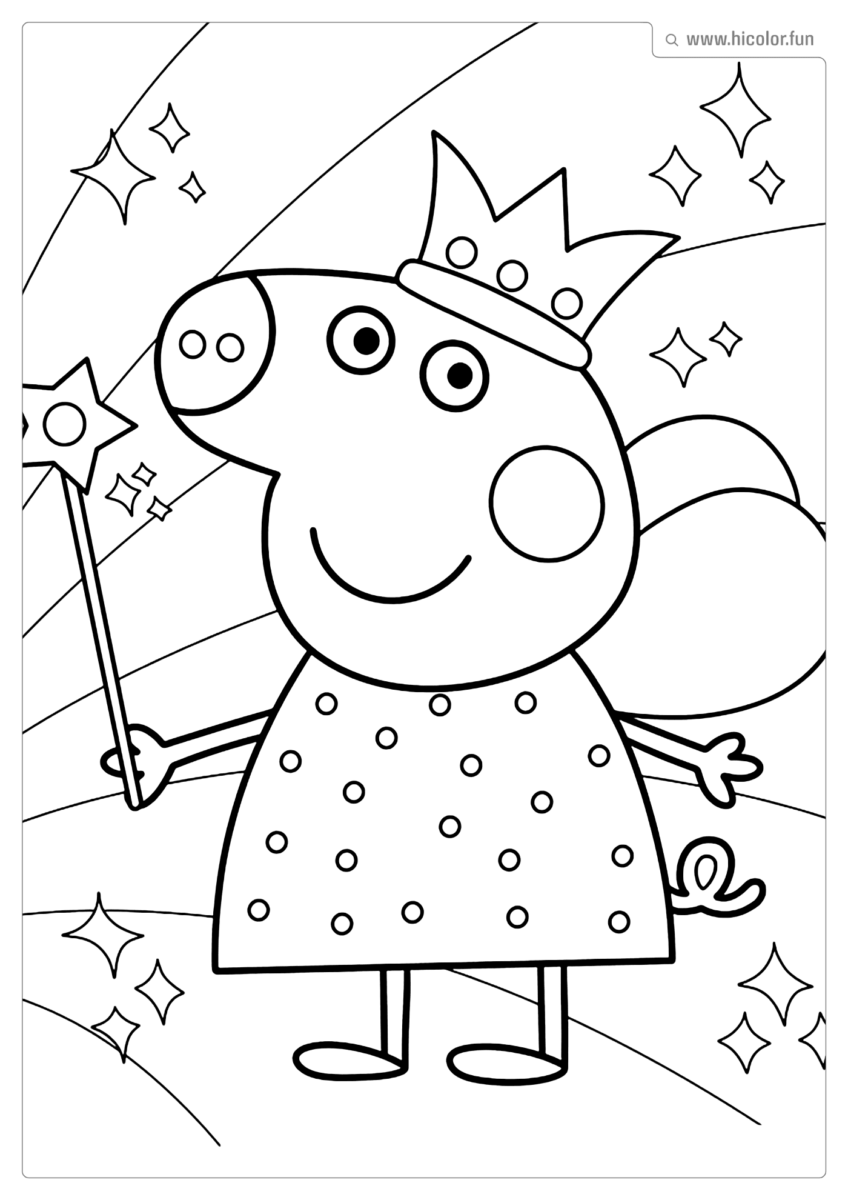 IMAGEM PEPPA PIG DE COLORIR E IMPRIMIR
