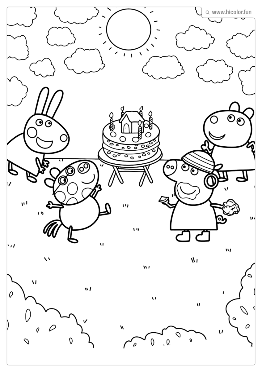 IMAGEM PEPPA PIG DE COLORIR