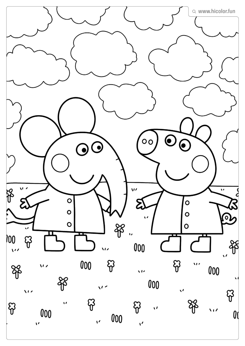 IMAGEM PEPPA PIG DE PINTAR E IMPRIMIR