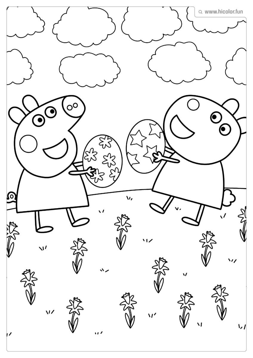 IMAGEM PEPPA PIG DE PINTAR