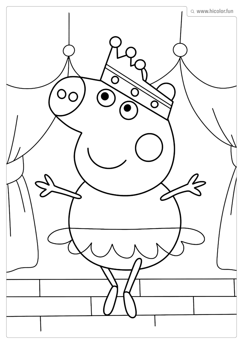 IMAGEM PEPPA PIG PARA COLORIR E IMPRIMIR