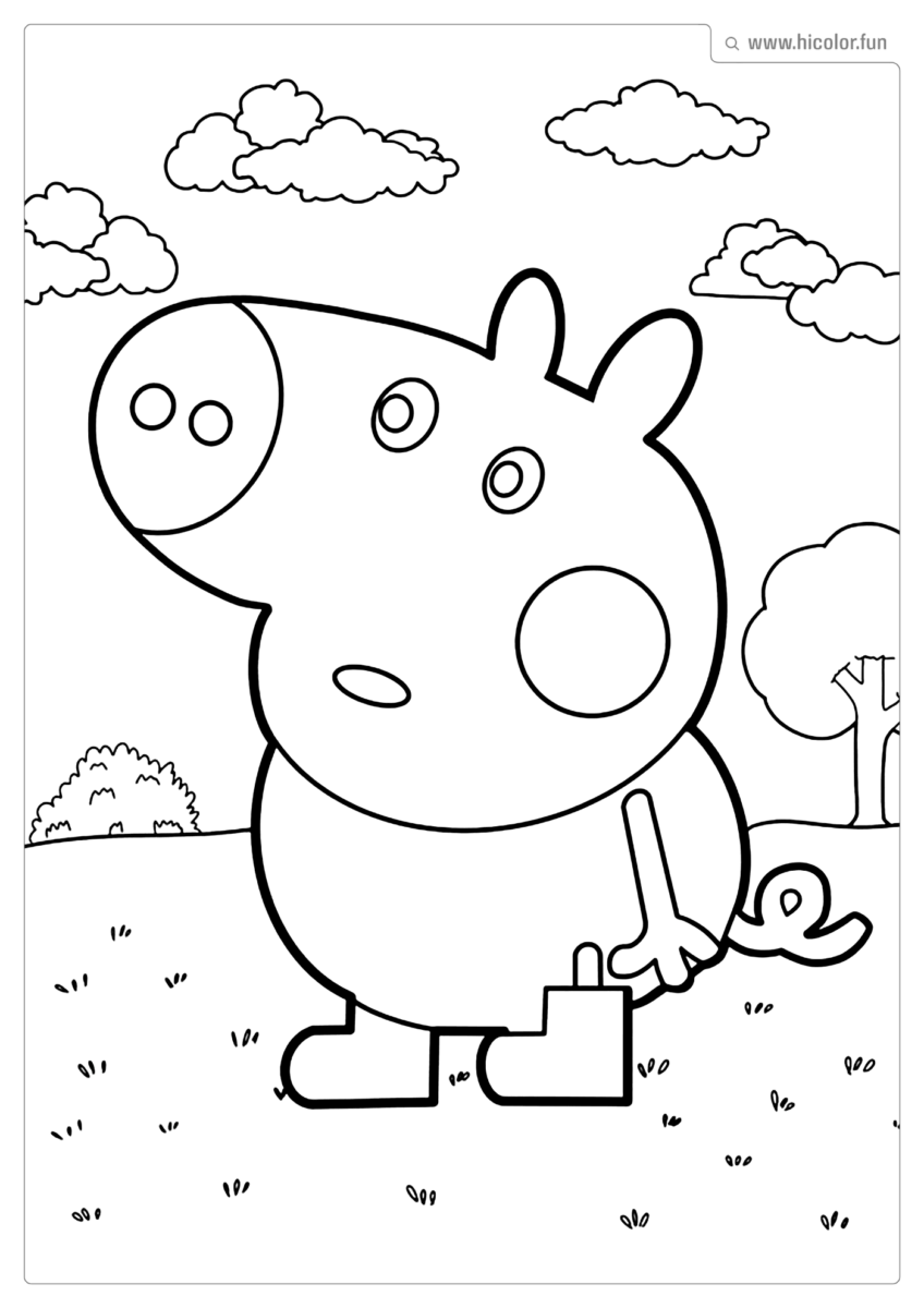 IMAGEM PEPPA PIG PARA COLORIR