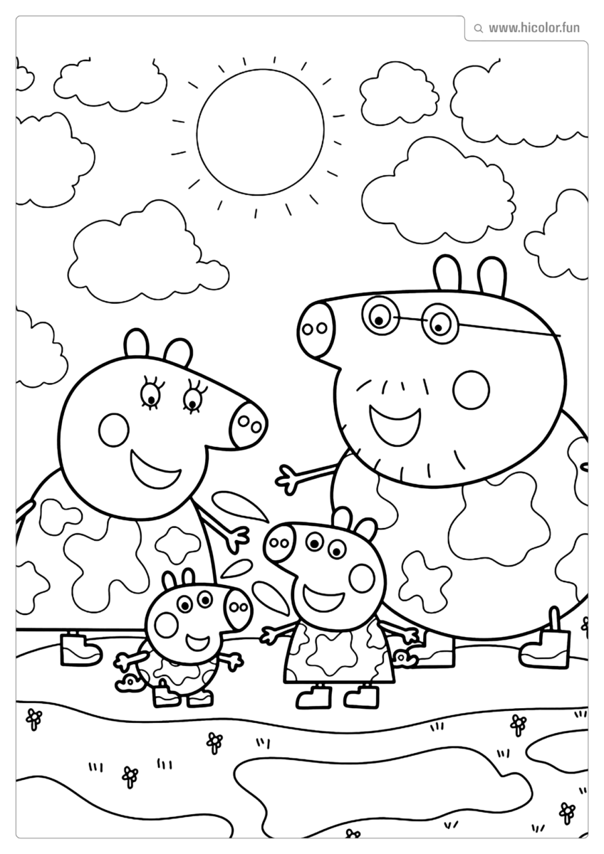 IMAGEM PEPPA PIG PARA PINTAR E IMPRIMIR