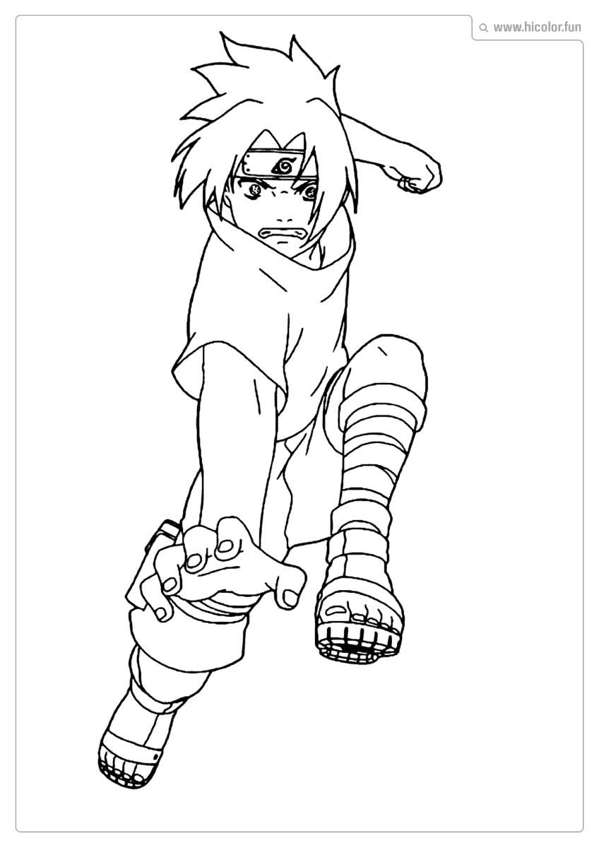 IMAGEM SASUKE PARA IMPRIMIR E PINTAR