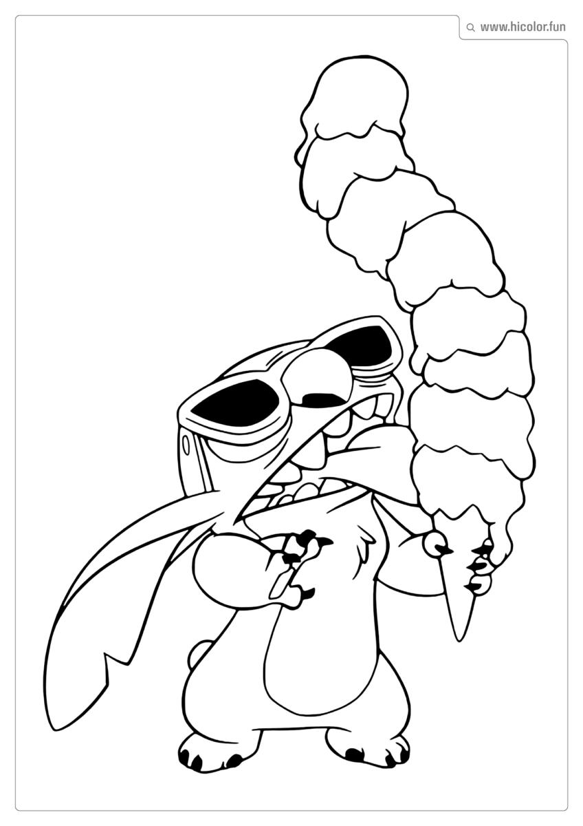 IMAGEM STITCH COLORIR E IMPRIMIR