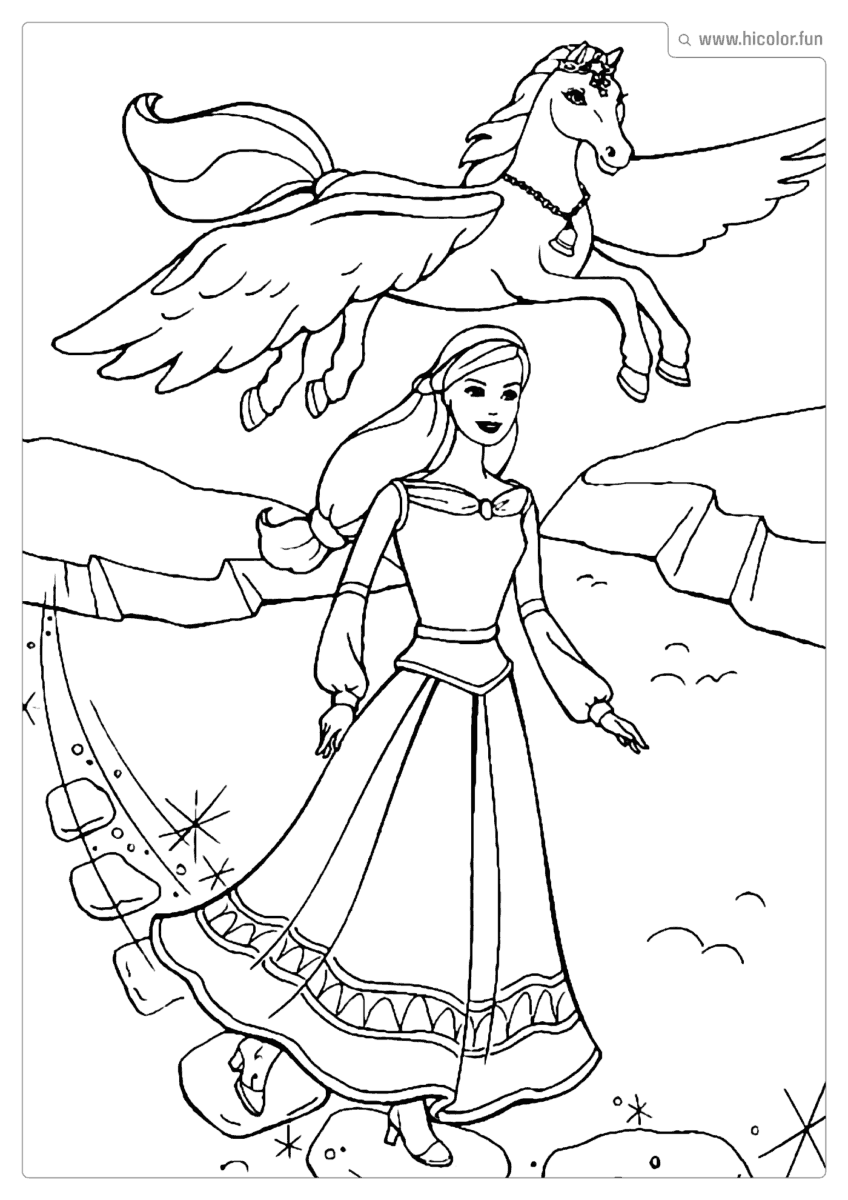 IMAGENS DA BARBIE PARA COLORIR