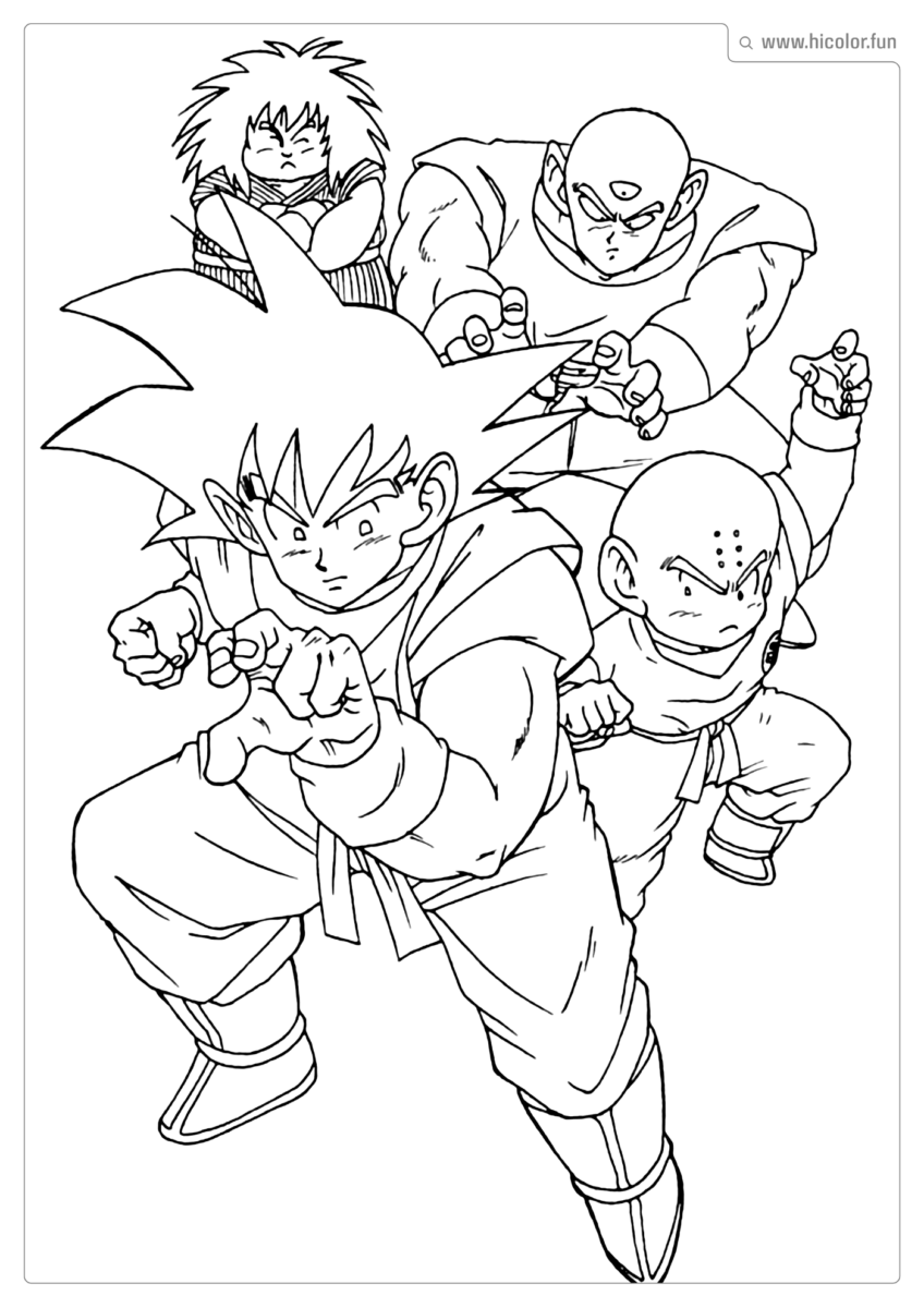 IMAGENS PARA COLORIR DO DRAGON BALL Z