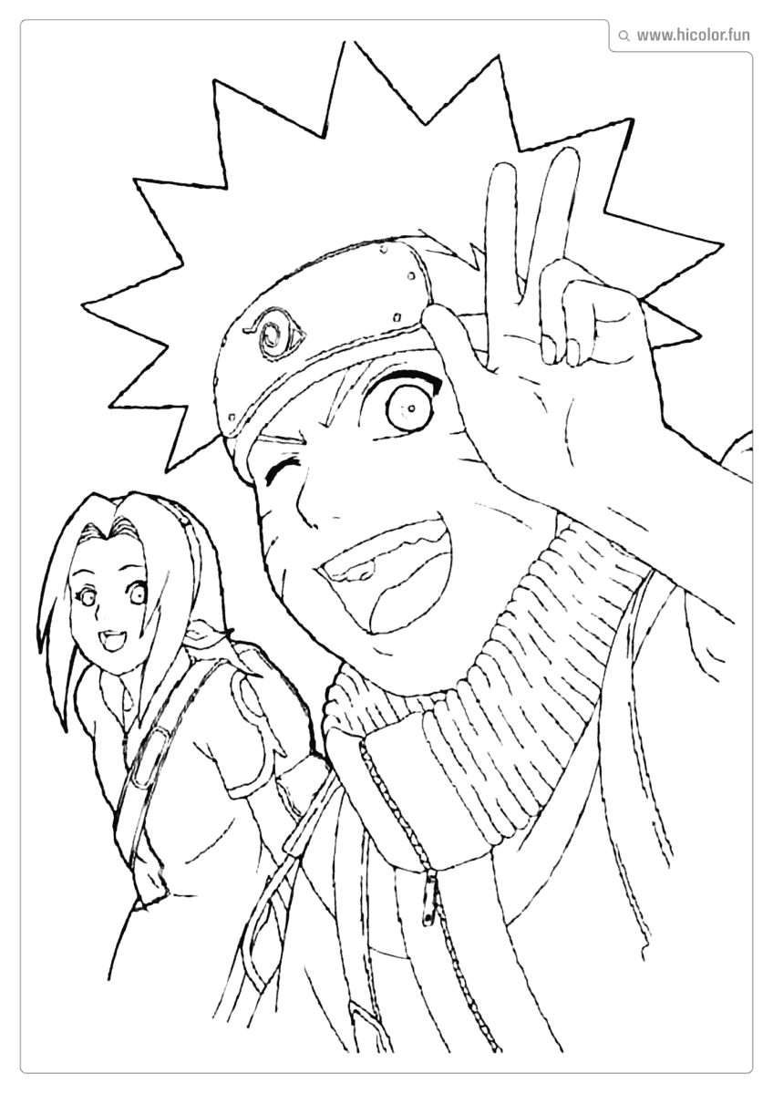 IMAGENS PARA COLORIR NARUTO