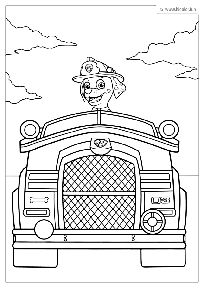 IMPRIMIR DESENHO DA PATRULHA CANINA PARA COLORIR