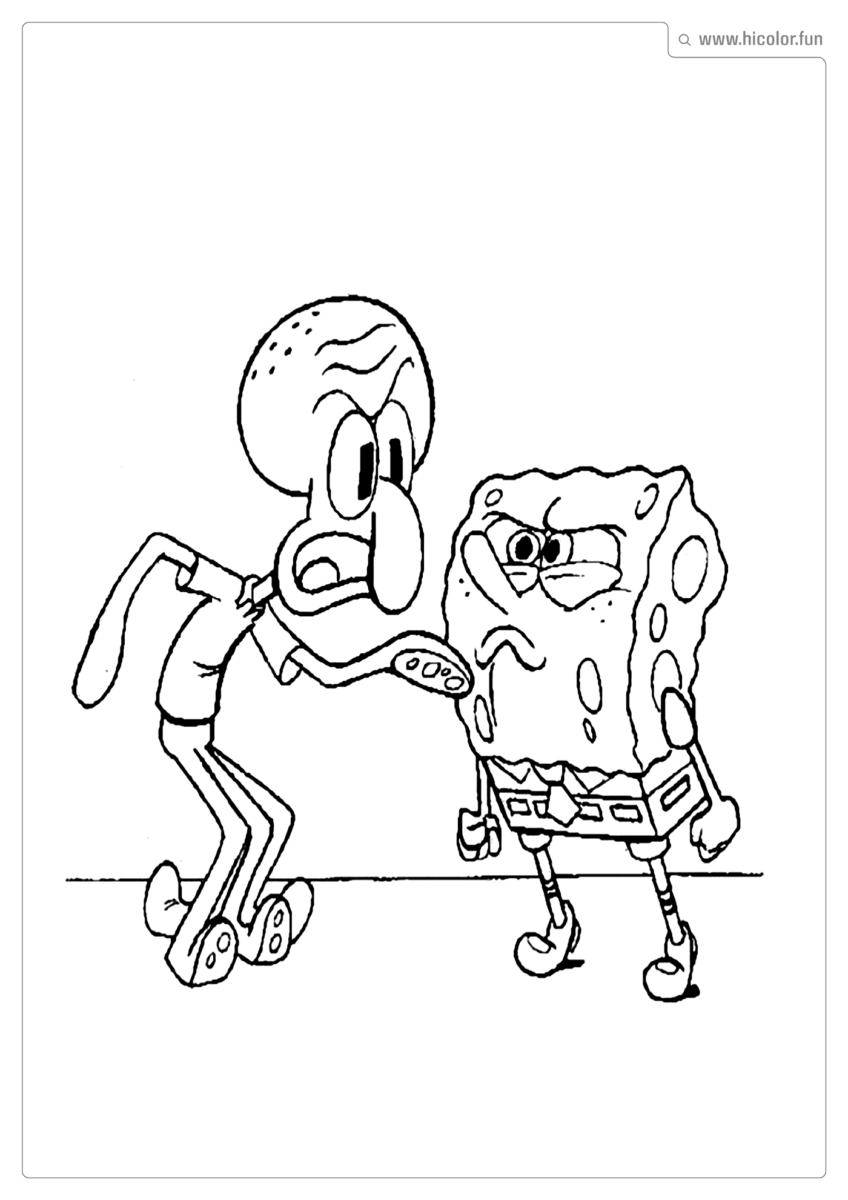 IMPRIMIR DESENHOS PARA COLORIR BOB ESPONJA