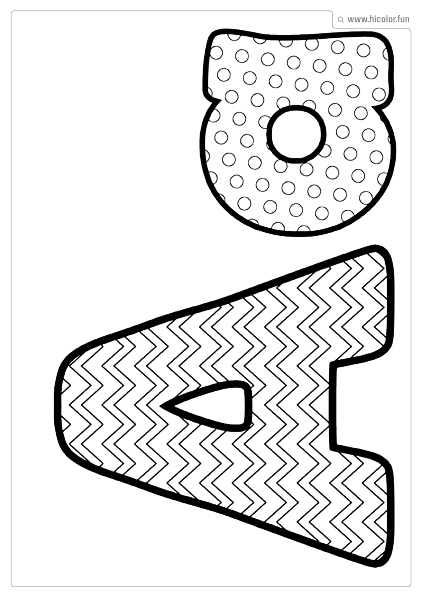 LETRA A PARA COLORIR DIVERTIDO