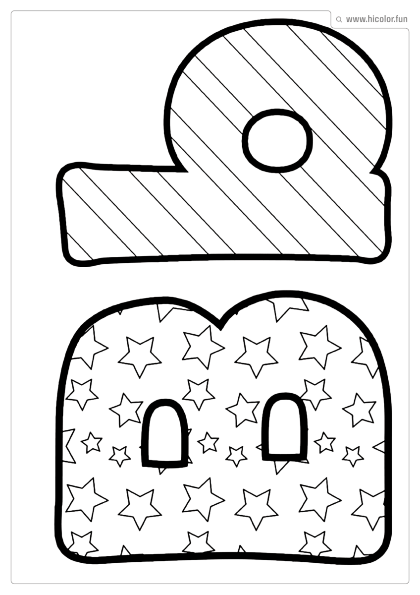 LETRA B PARA COLORIR DIVERTIDO