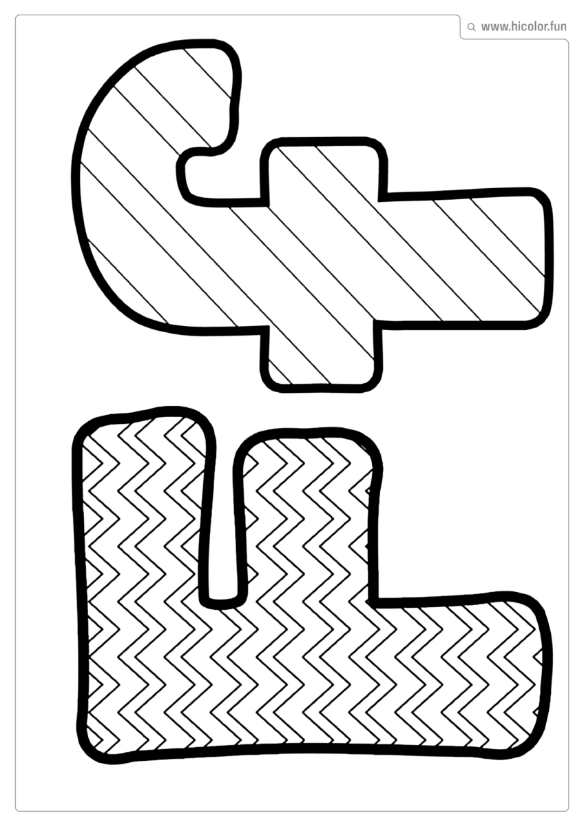 LETRA F PARA COLORIR DIVERTIDO