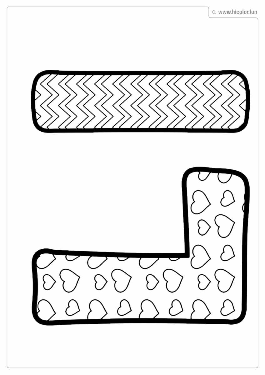 LETRA L PARA COLORIR DIVERTIDO