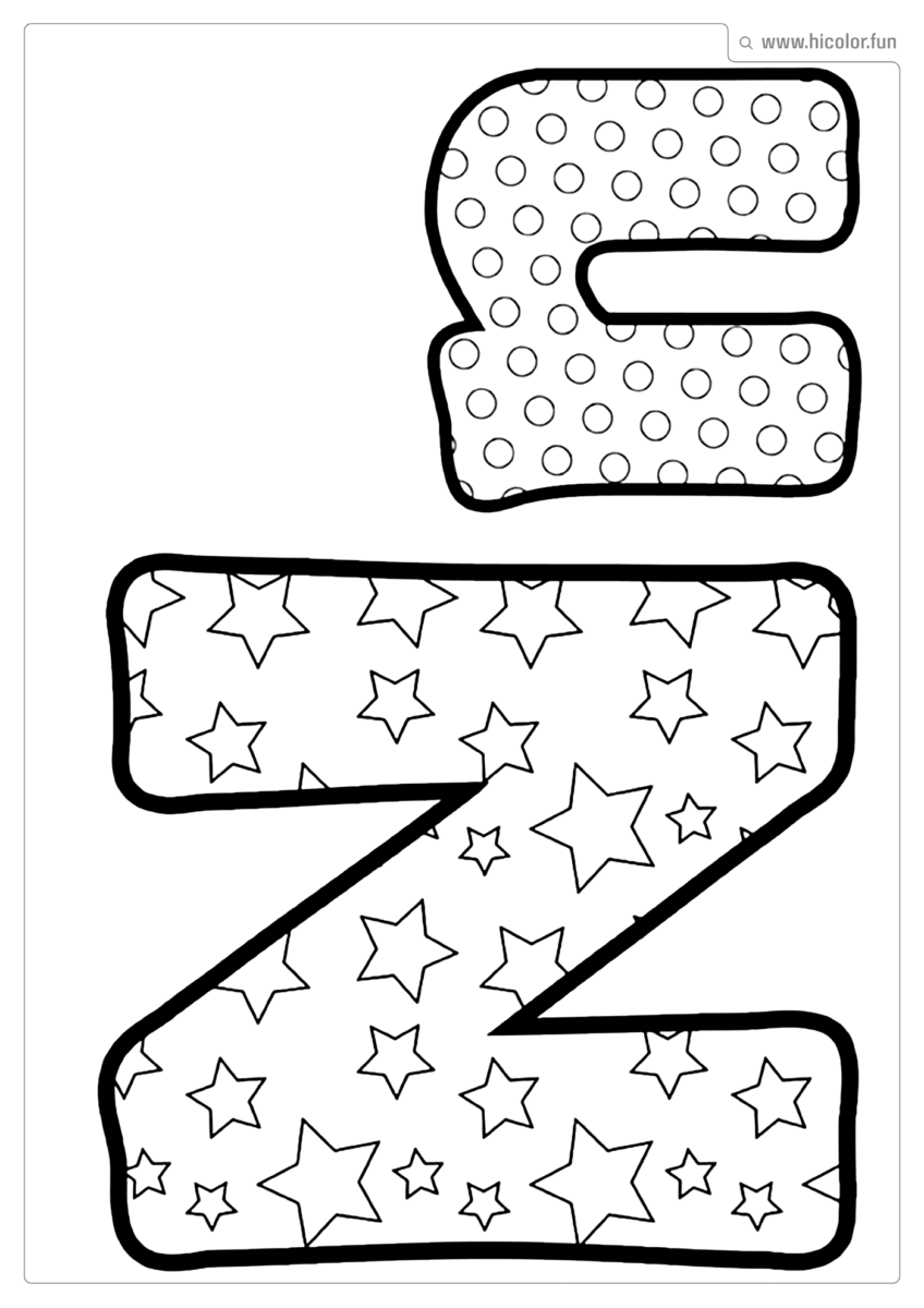 LETRA N PARA COLORIR DIVERTIDO