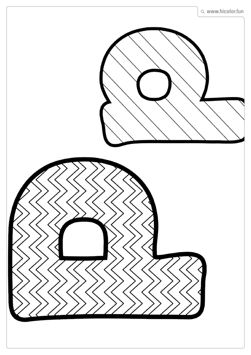 LETRA P PARA COLORIR DIVERTIDO