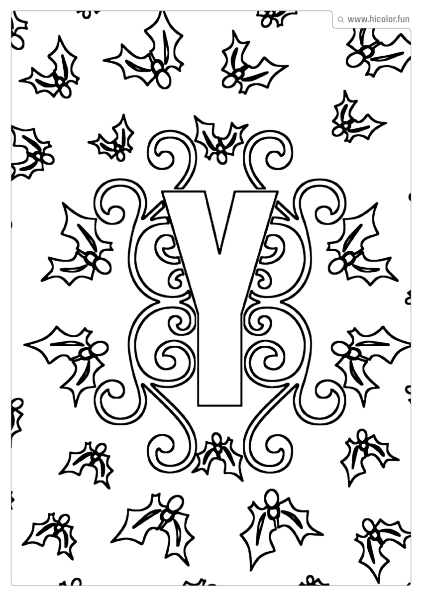 LETRA Y DE PINTAR E IMPRIMIR NATAL