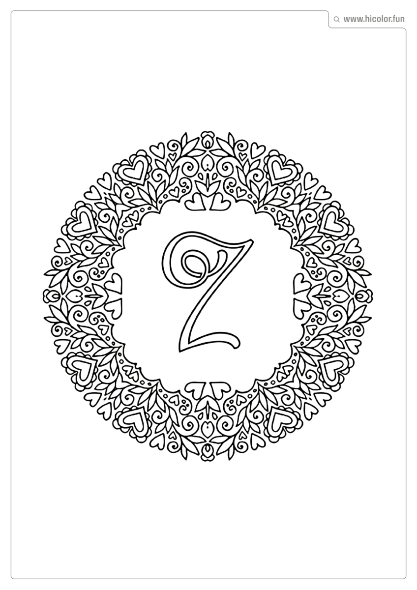 LETRA Z PARA IMPRIMIR