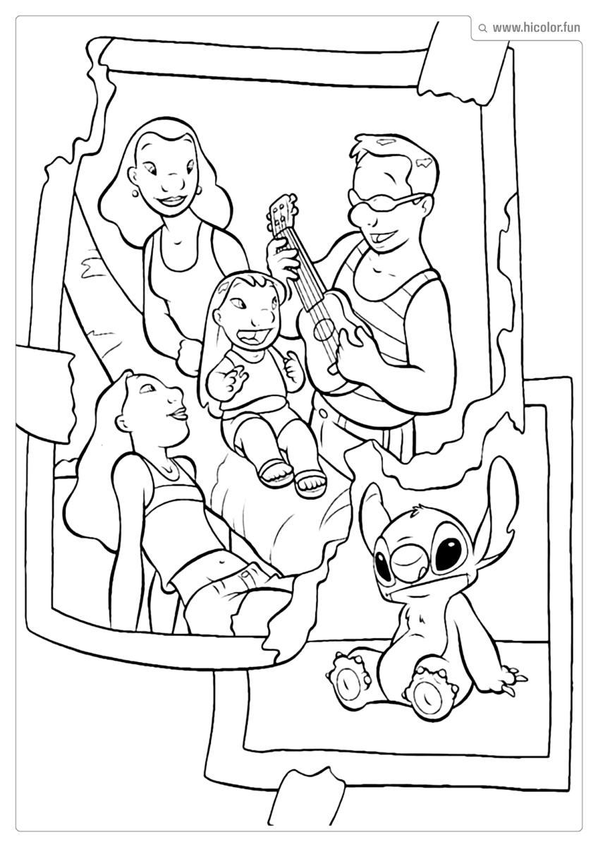 LILO STITCH COLORIR