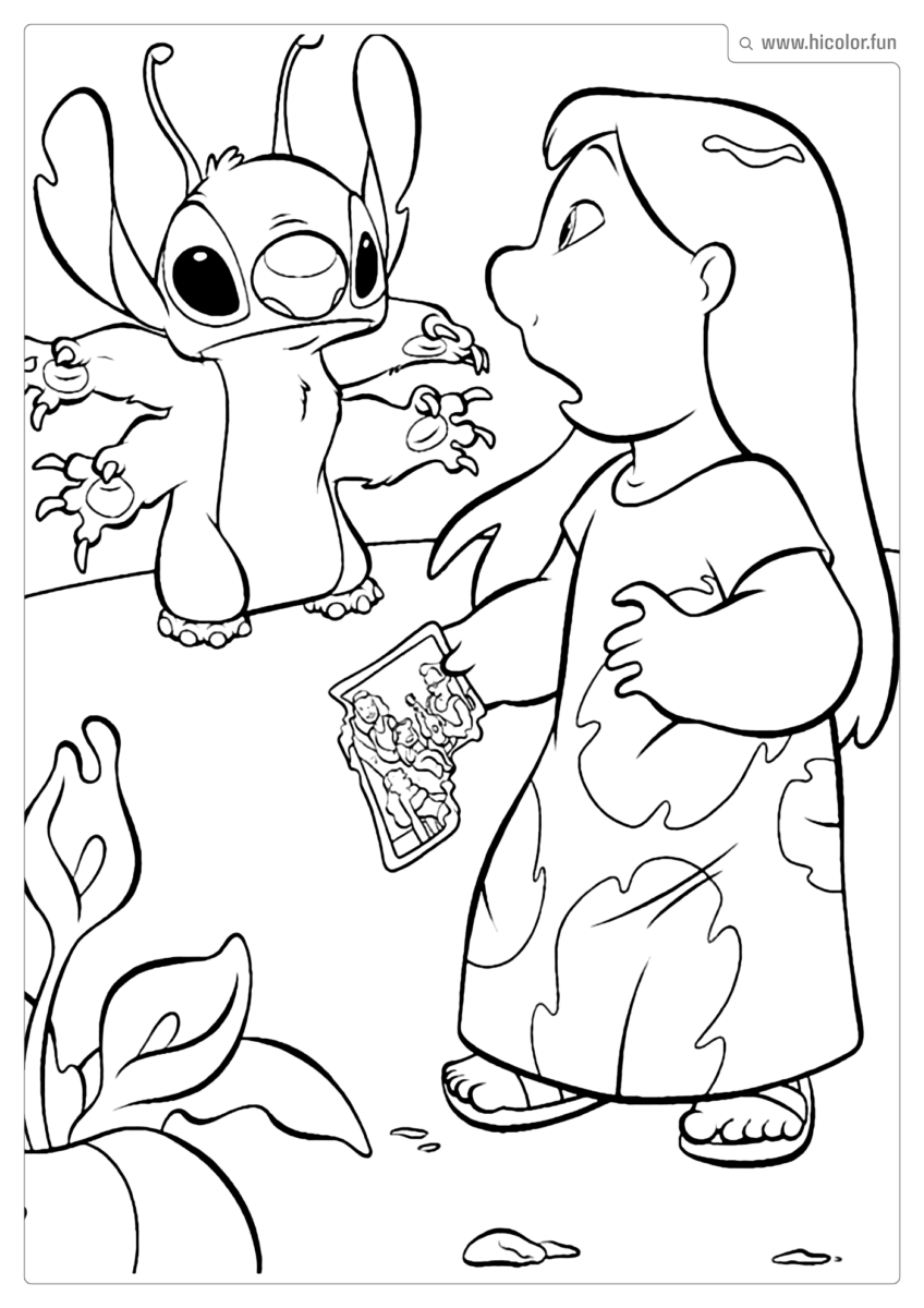 LILO STITCH DESENHO PARA COLORIR