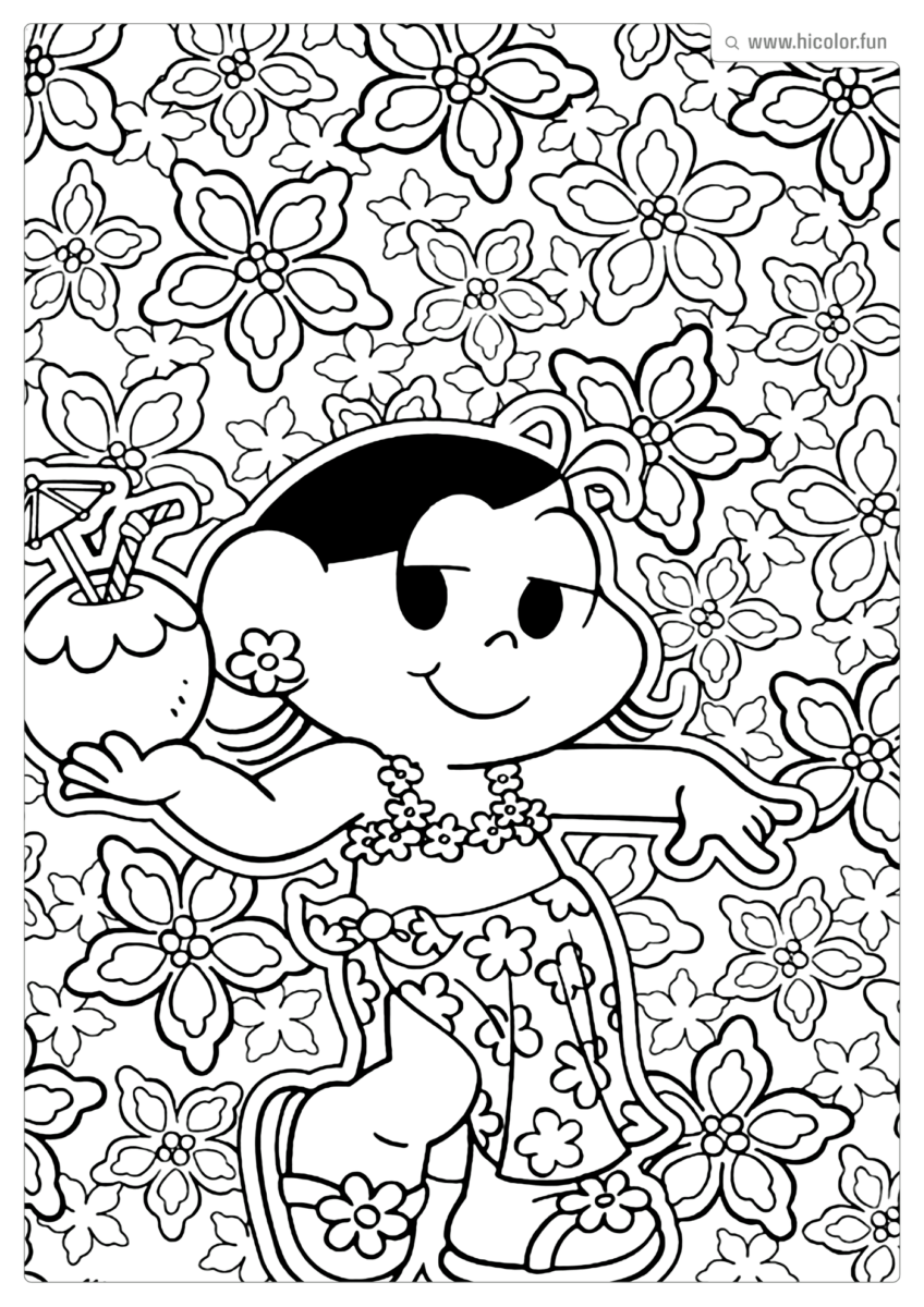 MAGALI DESENHO PARA PINTAR