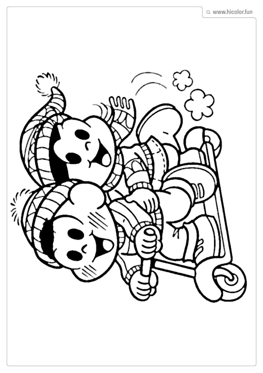 MAGALI E CASCãO PARA COLORIR