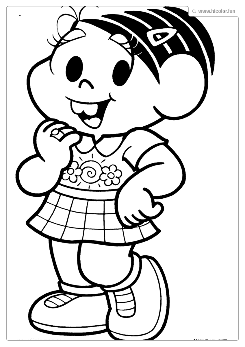MONICA DESENHO PARA COLORIR