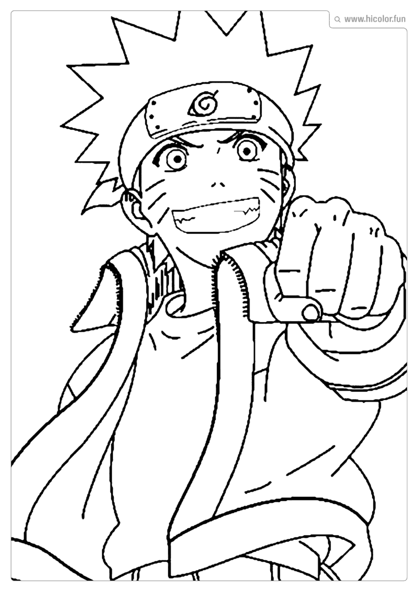 NARUTO DESENHO PARA COLORIR