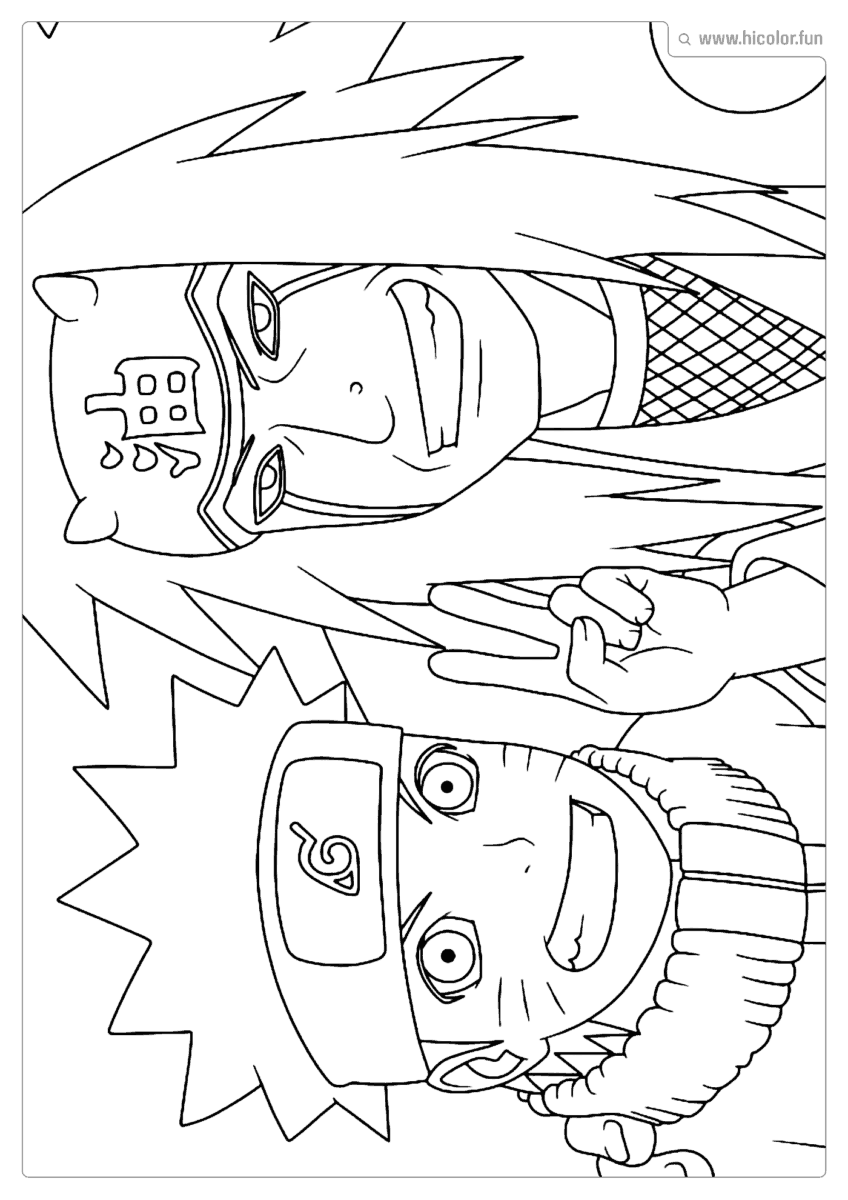 NARUTO DESENHO PARA PINTAR