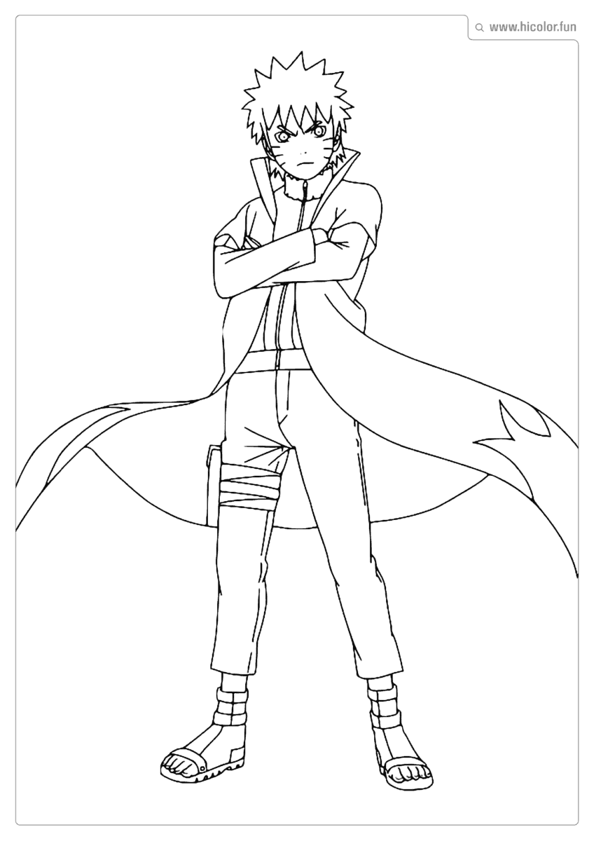 NARUTO PARA DESENHAR E PINTAR