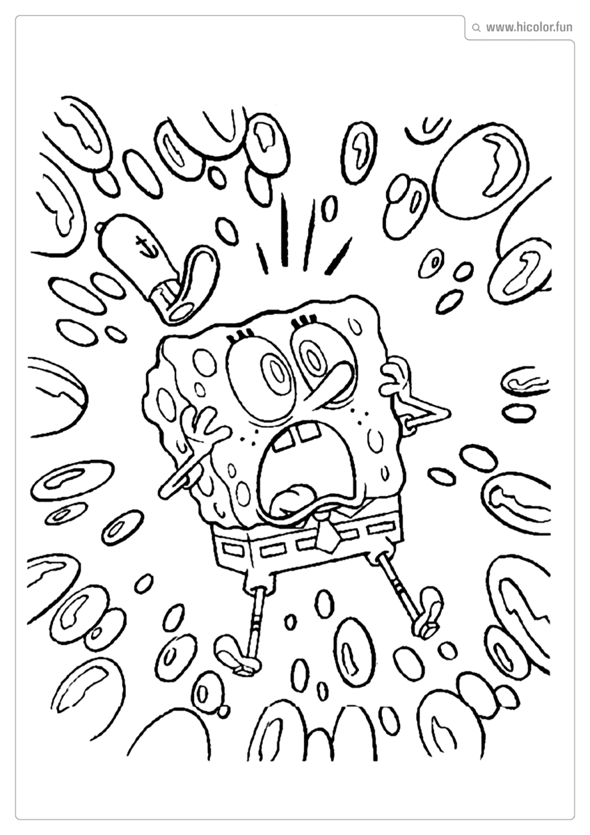 PARA COLORIR BOB ESPONJA